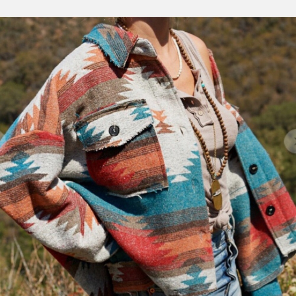 Aztec woolen jacket fall winter - Picture 3 of 3